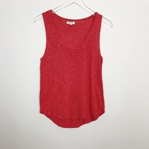 Madewell Tops - Madewell Anthem Heathered Red Burnout Tank Size XS